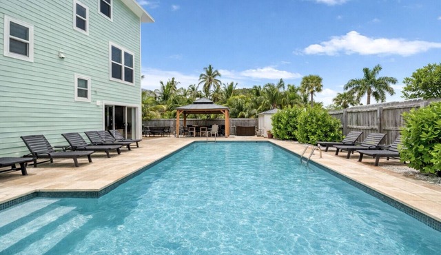 Family Friendly Beach Home with Large Heated Pool