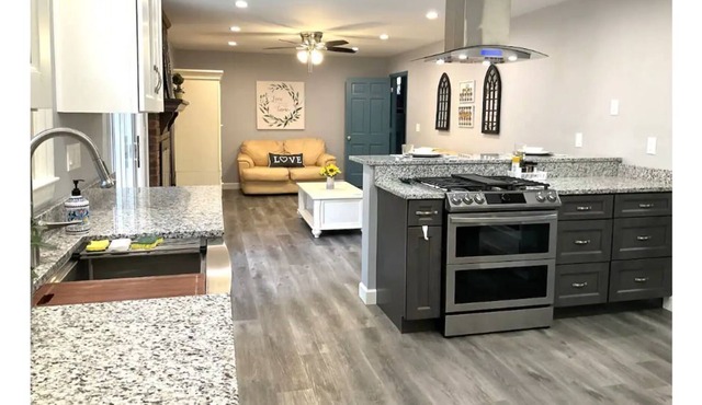 Family-Friendly 4 bedroom home with game room.