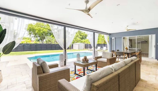 Family-Friendly 4BR 3BA Vacation Rental with Private Pool Near Hard Rock Casino