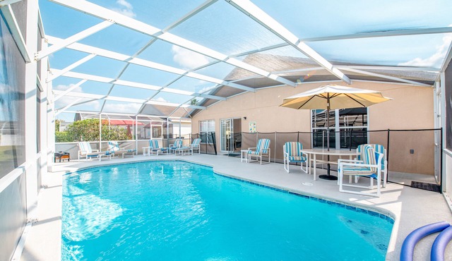 🎉 Family-Friendly 4BR Villa with private Pool & Game Room Near Disney