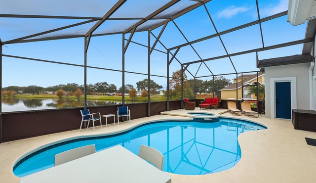 Family-Friendly 5-Bedroom Pool & Waterfront Sanctuary in Kissimmee.