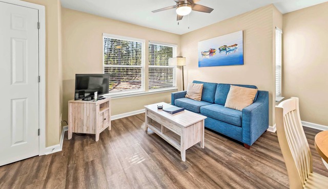 Family Friendly Condo with Golf Views, Pools, and River Fun!
