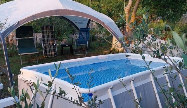 Family friendly house with a swimming pool Vinež, Labin (K-22240)