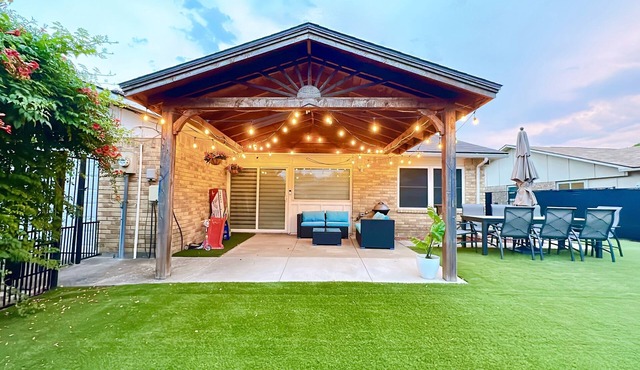 Family Friendly, Near Highways, Dart, Tesla Charger, Garage, Foosball, Grill