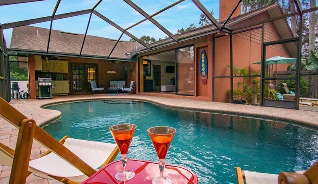 Family Friendly Pool Paradise Retreat Near Beaches