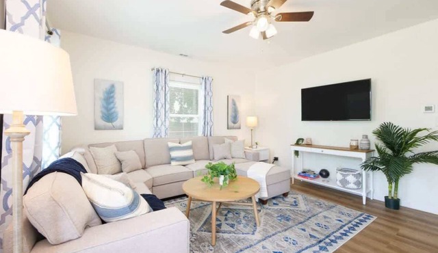 Family-friendly retreat with playground & grill