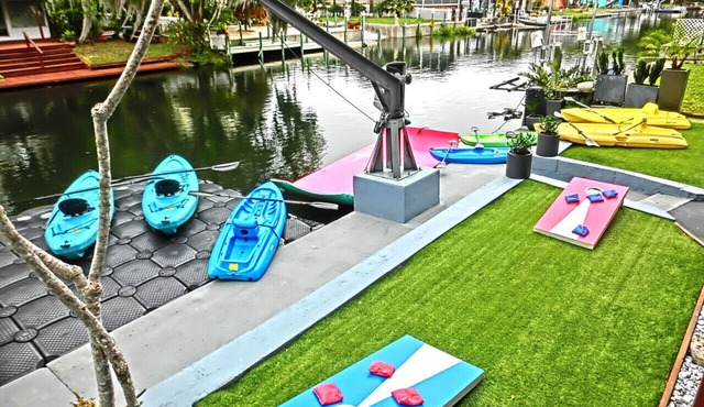 Family-Friendly Riverfront Home w/Game Room, Kayaks, Swim Mat & Space to Play