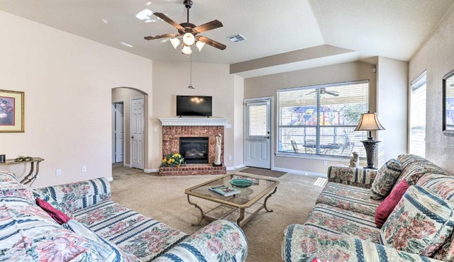Family-Friendly Rose Villa with Yard and Patio!