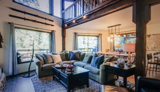 Family-Friendly, Updated A-frame with Mountain Forest Views & Private Hot Tub