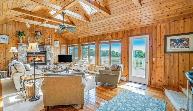 Family-friendly home with expansive deck, large lawn
