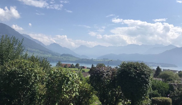 Family-friendly vacation apartment with lake view in Meggen