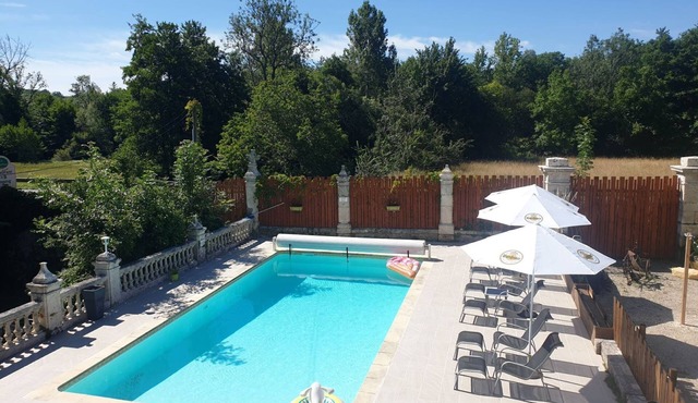 Family gite complex with private pool and large courtyard