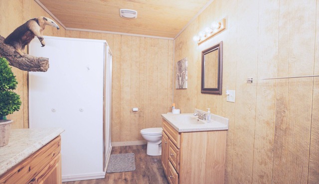 Family/Group sized area 4000 sq ' with large entertaining room with fireplace!