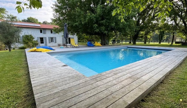 Family home with heated pool