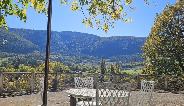 Family home in village center with private garden