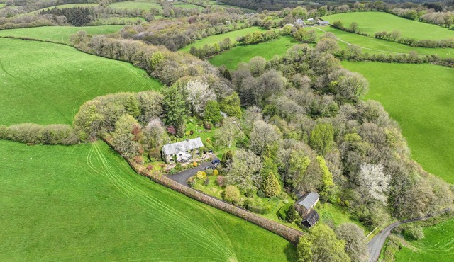 Family home in 10 acres private garden/woodland. Great for walkers and wildlife.