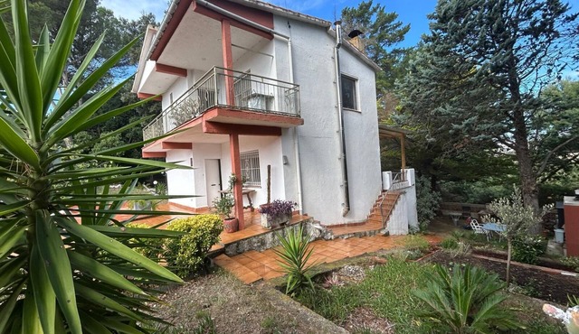 Family home in a wooded area