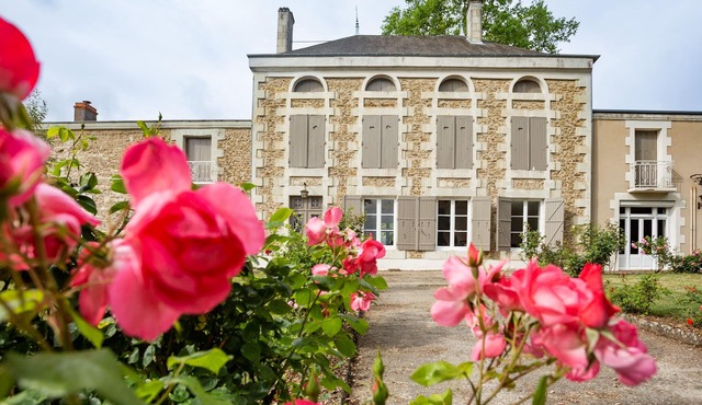 Family home in a wooded park with swimming pool near Futuroscope