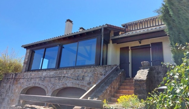 Family home in the Ardèche mountains near lakes and hiking trails