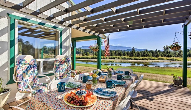 Family Home w/Stunning River & Mountain View