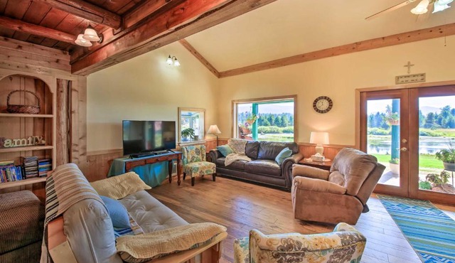Family Home w/Stunning River & Mountain View