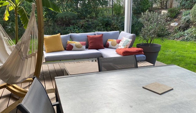 Family home with garden