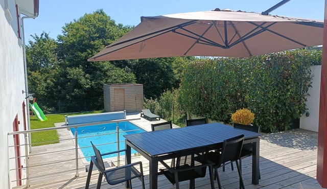 Family home with heated pool