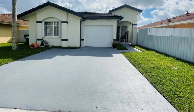 Family home with pool and game room
