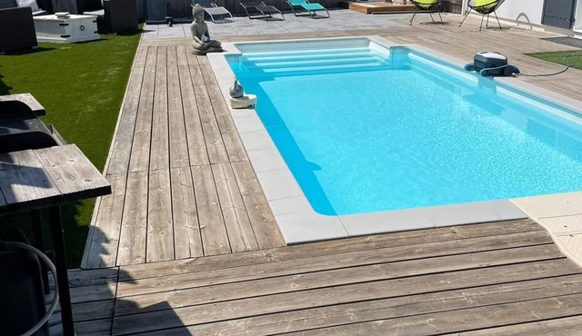 Family home with swimming pool