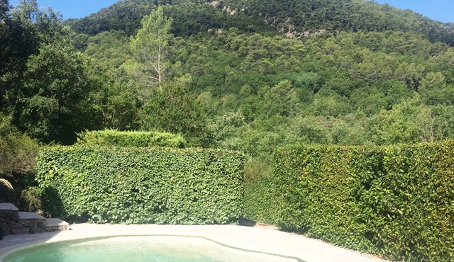 Family home with unique view, swimming pool, river and house net