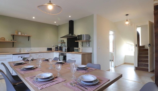 Family house in village center with enclosed garden and terrace