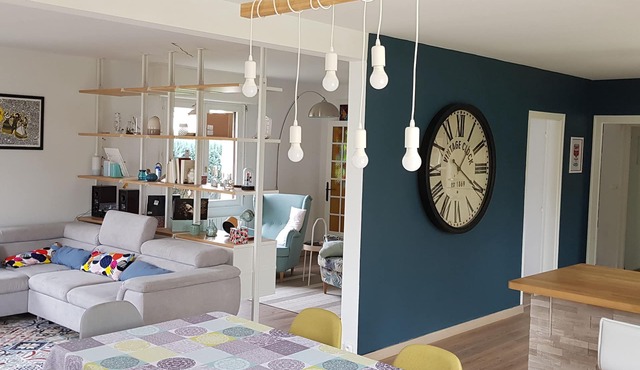 Family house near beach and sea