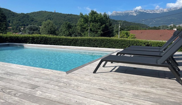 Family house with pool