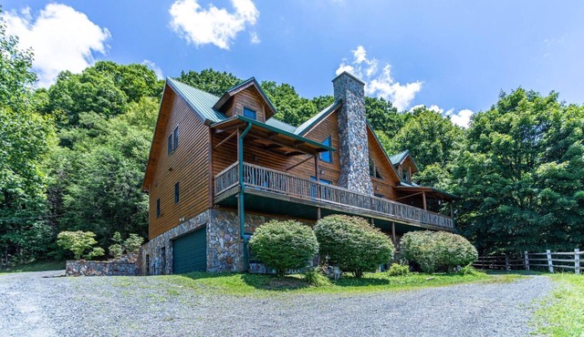 Family Lodge with Sunset Views