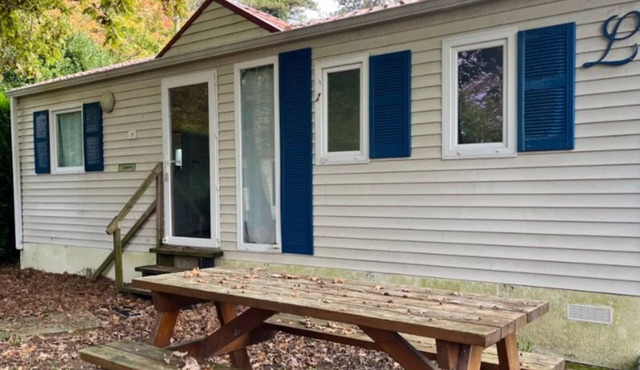 Family mobile home 45m² at campsite