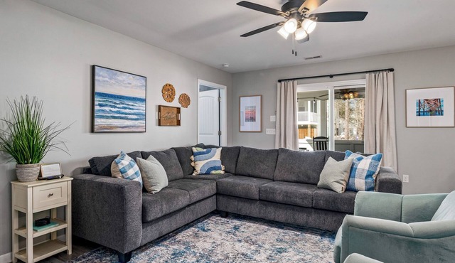 Family oasis beach retreat in quiet woodlands