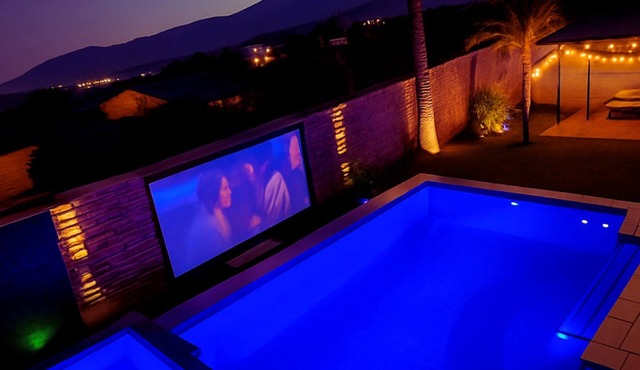 Family Oasis w/Glamping Yurt, Poolside Movie Nights, Golf Simulator, Game Room and much more