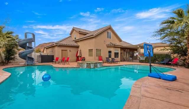 Family Oasis with Pool, Spa & Twist Slide - Minutes from St. George