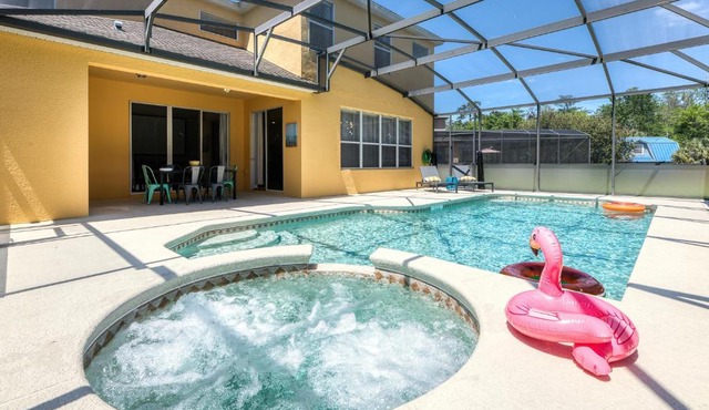 Family Retreat 6BR Villa with Private Pool, Spa & Theater near Disney