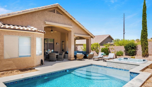 Family Retreat surrounded by mountains, fairways and trails.