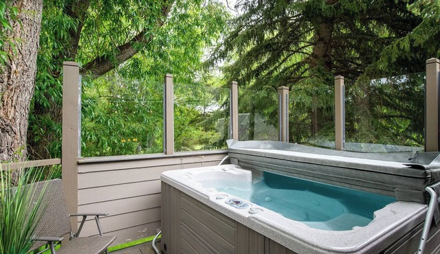 Family Retreat w/Golf Course/Mtn Views Private Hot Tub Steps to Free Transit
