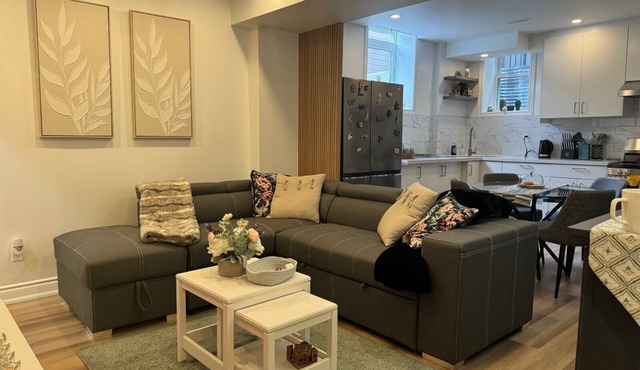 Family three-bedrooms legal basement in Milton