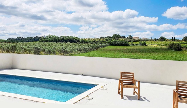 Family vacation home with swimming pool in a beautiful rural location.