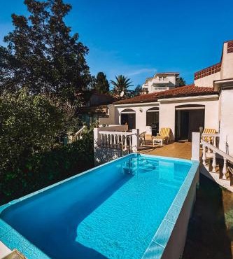 Family villa Casa KuKa I wonderful terrace with saltwater pool and BBQ area I beach in walking distance I pets welcome