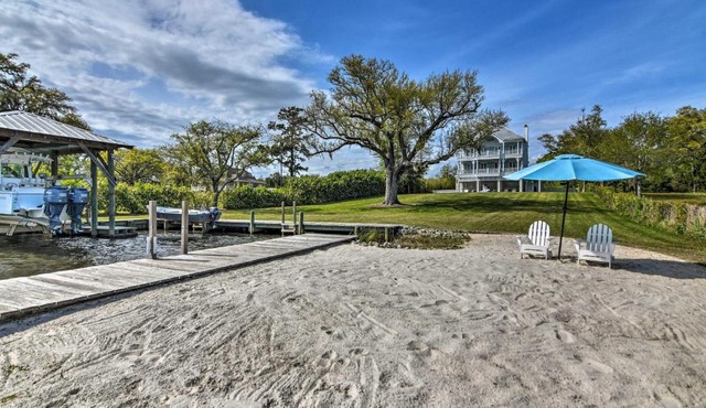 Family Waterfront Getaway with Pool and Boat Dock
