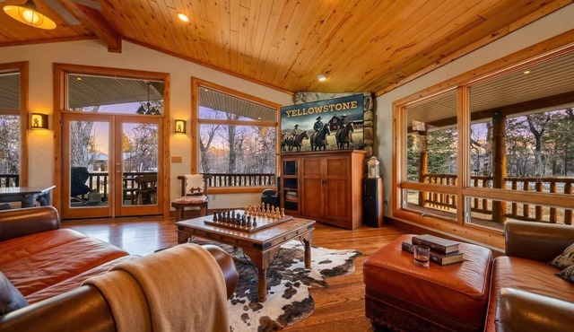 Famous Bunkhouse outside Story, Wyoming | Ranch Estate Retreat with Private Pond, Piano Room, Massive Great Room & Concierge Services | Pets Welcome | Sleeps 10+