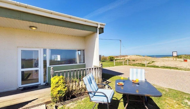 Fantastic chalet located alongside the beach.