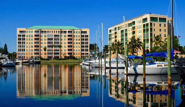 Fantastic views over looking Burnt Store Marina in Harbour Towers!