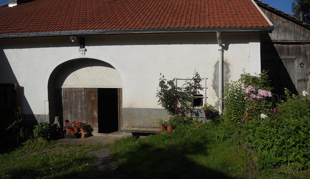 farm "at the grandmother's" very quiet with our ponies