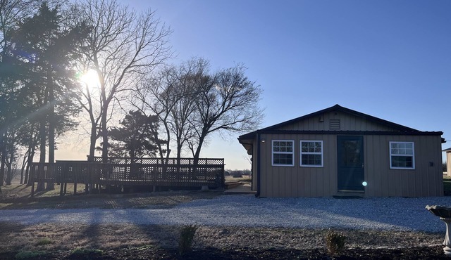 Farm house close to lake and public hunting land but yet far away for privacy !